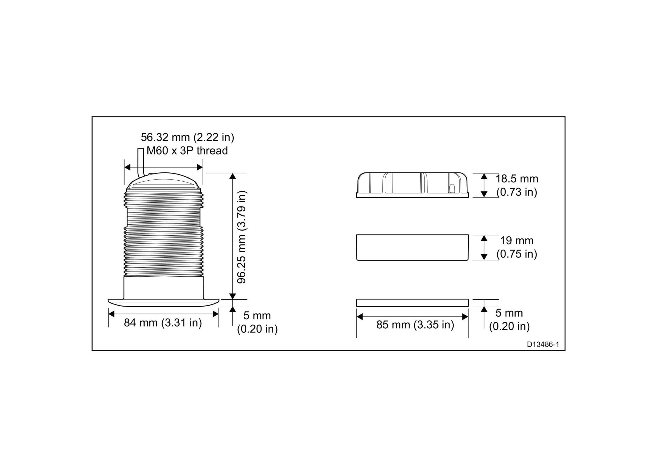 Raymarine cpt s high chirp plastic through hull transducer kroz trup sonda 9 neptune nautica